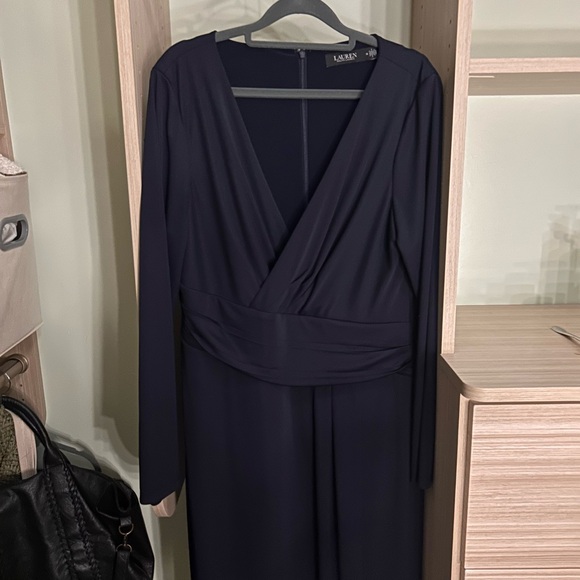 Ralph Lauren Deep Blue Long Sleeve Dress - Picture 8 of 8
